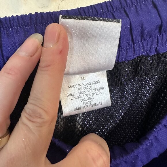 Vtg Asics Womens Tracksuit Purple Nylon Poly Medium Zip Up Pants 80s Fashion - Picture 11 of 16